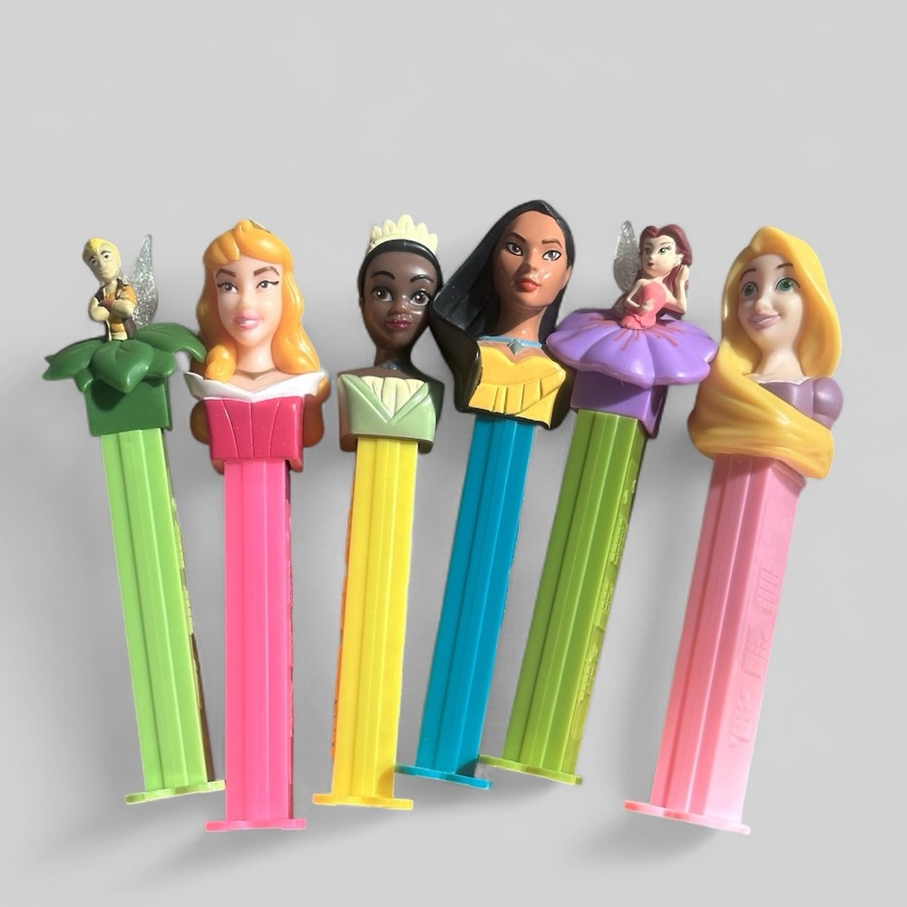 Pez Dispensers Princess Fairies Lot of‎ 6